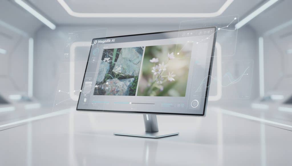 magnifik ai : logiciel innovant d’amélioration et d’agrandissement d’image utilisant l’intelligence artificielle pour une qualité exceptionnelle.